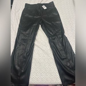 Torrid faux boot cut leather pants